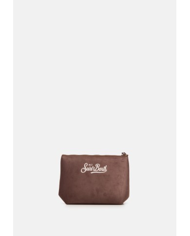 MC2 St. Barth Pochette donna marrone rossa