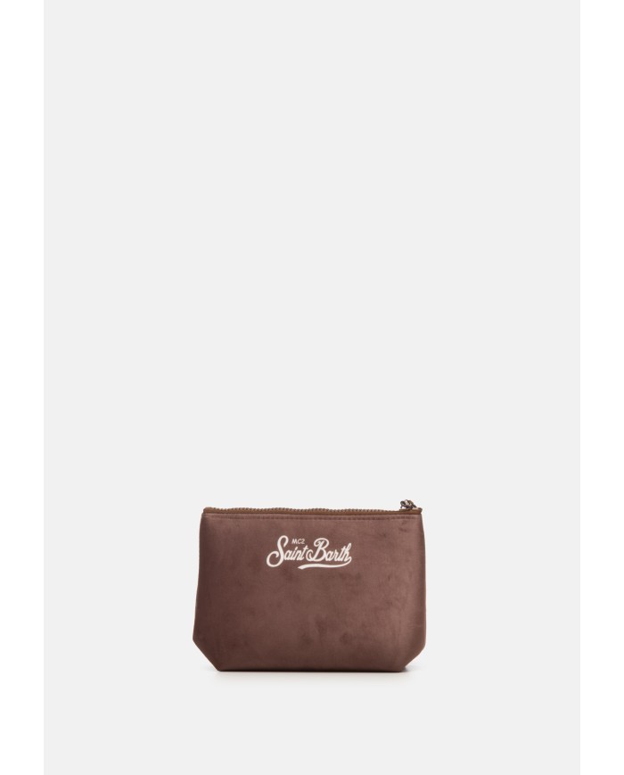 MC2 St. Barth Pochette donna marrone rossa