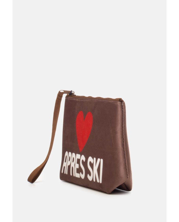 MC2 St. Barth Pochette donna marrone rossa