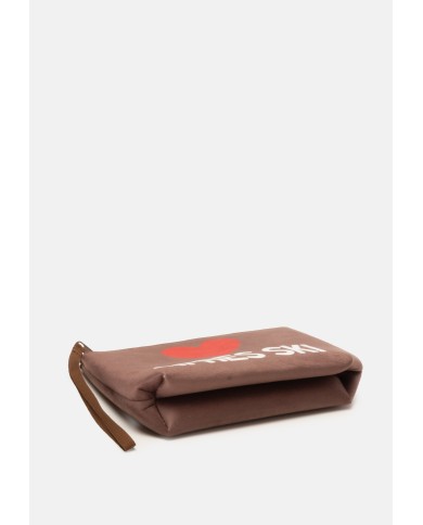 MC2 St. Barth Pochette donna marrone rossa