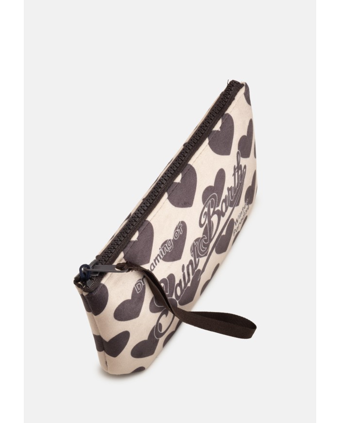 MC2 St. Barth Pochette donna cuori nera beige