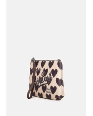 MC2 St. Barth Pochette donna cuori nera beige