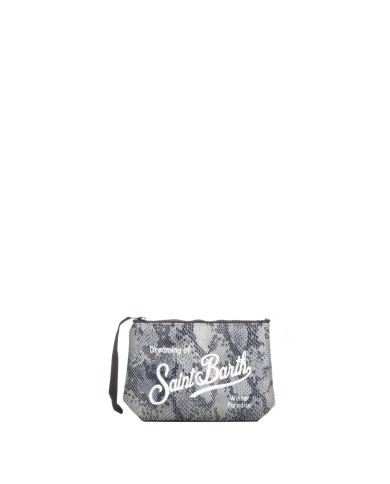 MC2 St. Barth Pochette donna pitonata griga nera