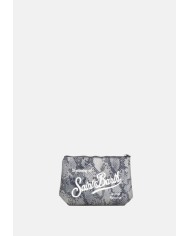 MC2 St. Barth Pochette donna pitonata griga nera