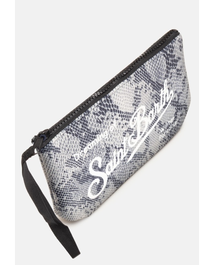MC2 St. Barth Pochette donna pitonata griga nera