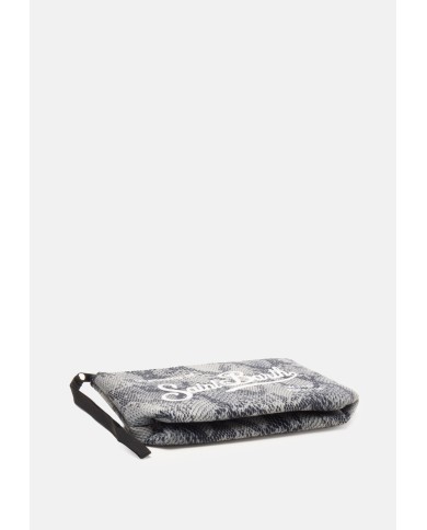MC2 St. Barth Pochette donna pitonata griga nera