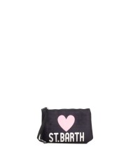 MC2 St. Barth Pochette donna nera rosa