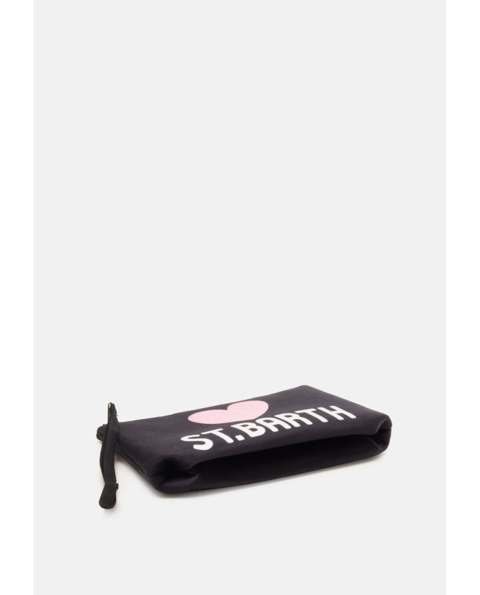 MC2 St. Barth Pochette donna nera rosa