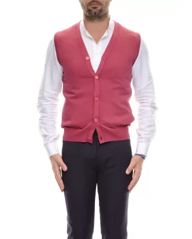 Andriani CRUCIANI Gilet in cotone Rosso CU3567.2382EF
