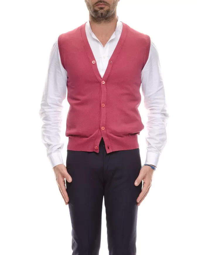 Andriani CRUCIANI Gilet in cotone Rosso CU3567.2382EF