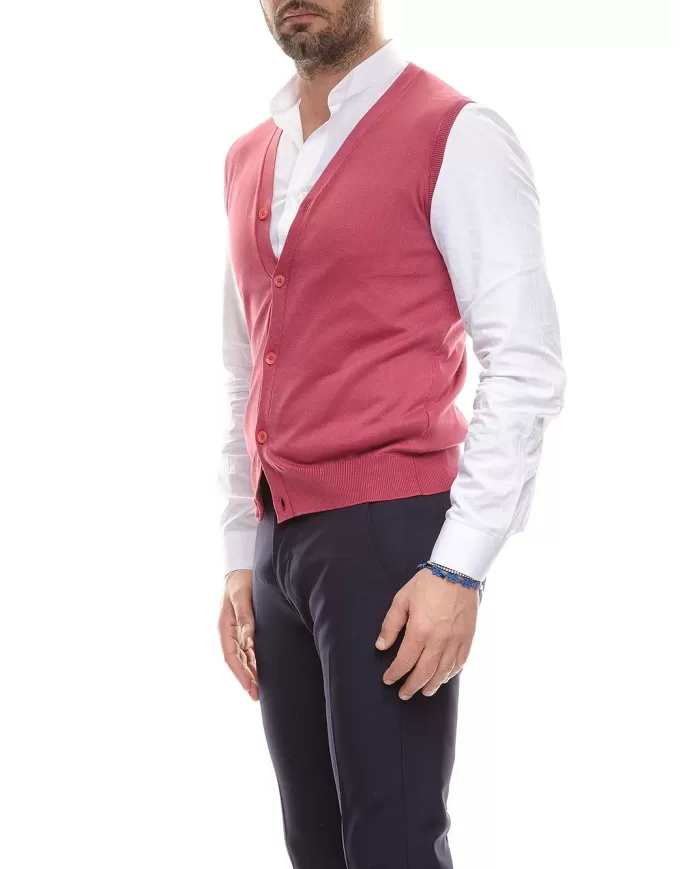 Andriani CRUCIANI Gilet in cotone Rosso CU3567.2382EF