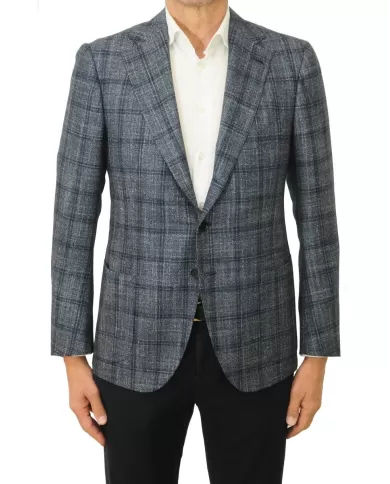 Andriani ATTOLINI Giacca Uomo GUX35/2 A18MA07 B24 Grigio/blu GUX35/2. A18MA07 B24