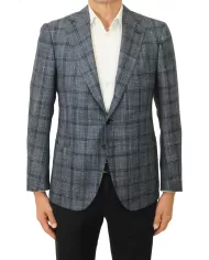 Andriani ATTOLINI Giacca Uomo GUX35/2 A18MA07 B24 Grigio/blu GUX35/2. A18MA07 B24