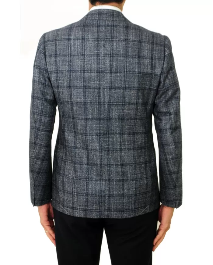 Andriani ATTOLINI Giacca Uomo GUX35/2 A18MA07 B24 Grigio/blu GUX35/2. A18MA07 B24