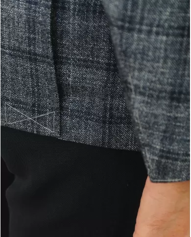 Andriani ATTOLINI Giacca Uomo GUX35/2 A18MA07 B24 Grigio/blu GUX35/2. A18MA07 B24